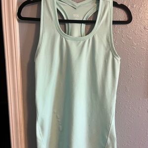 DSG Green Fitted Cut Out Tank Top